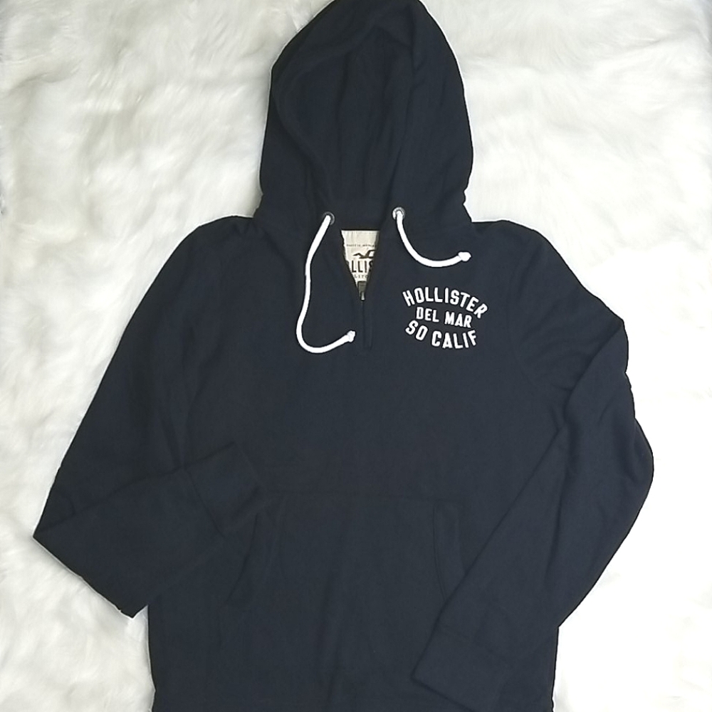 Hollister navy hoodie sweatshirt